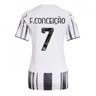 Fotballdrakt Dame Juventus Francisco Conceicao #7 Hjemmedrakt 2025-26 Kortermet Fotballdrakt Dame Juventus Francisco Conceicao #7 Hjemmedrakt 2025-26 Kortermet